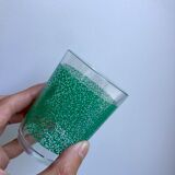 Set of 8 colored water glasses 70s