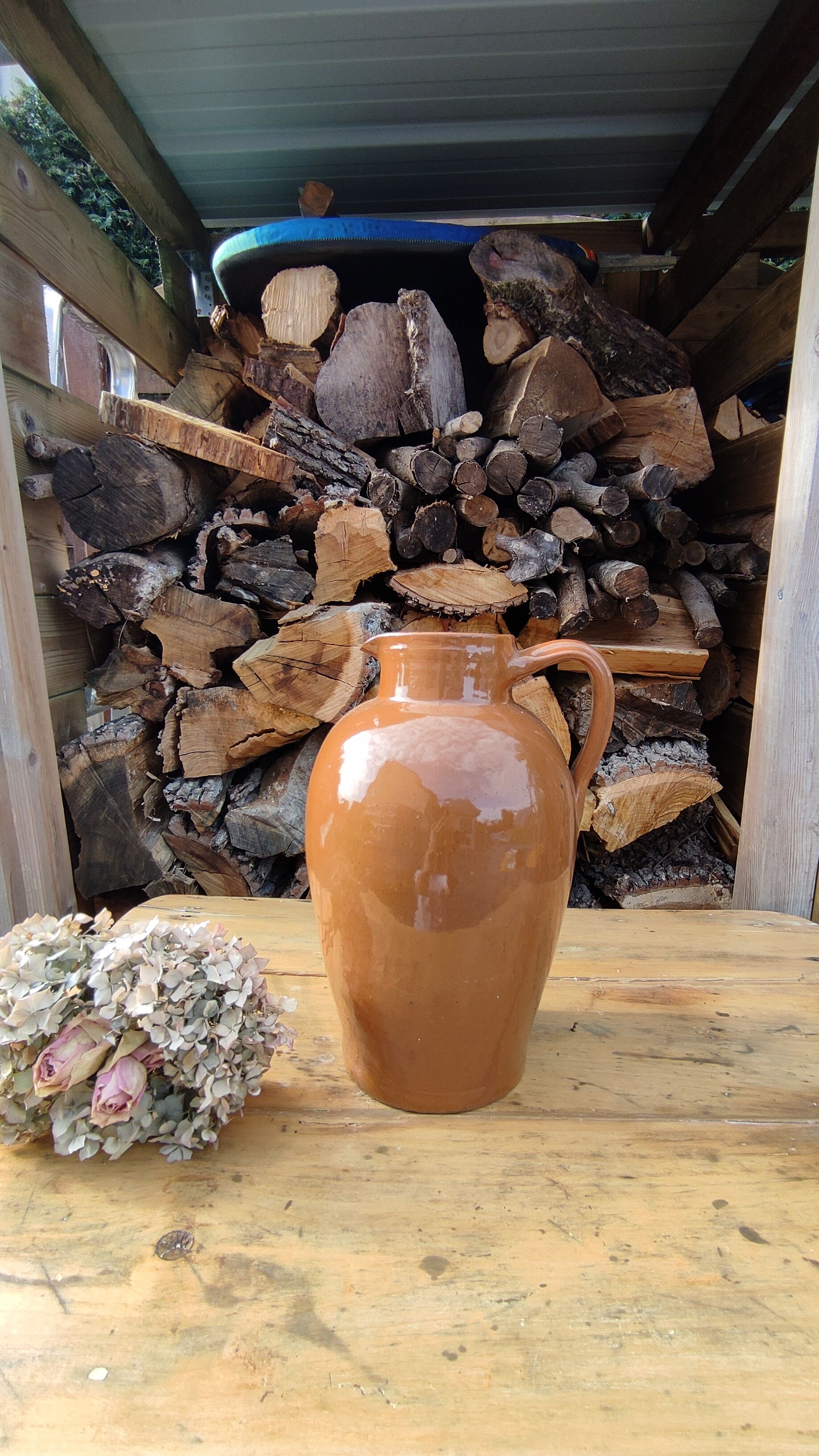 Terracotta jug, stoneware