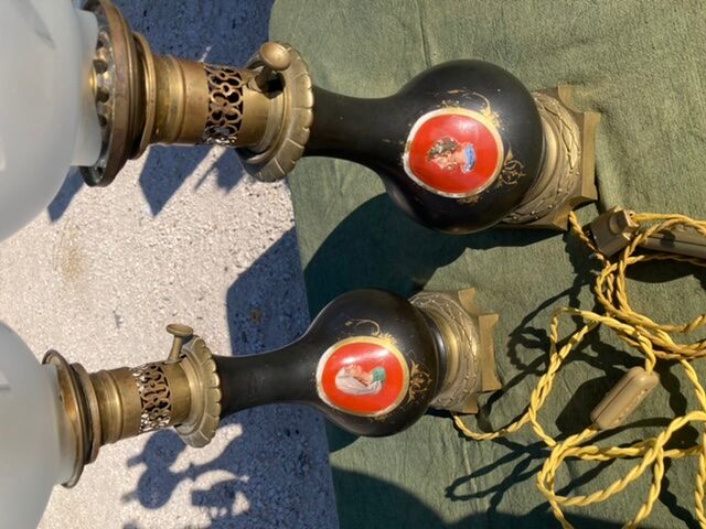 Pair of lamps Napoleon 3