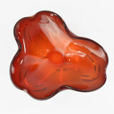 1970s modern Patera, glass bowl, HSG Ząbkowice Poland