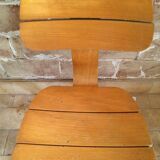 Children's chair Baumann a blades and curved wood Edition 1956