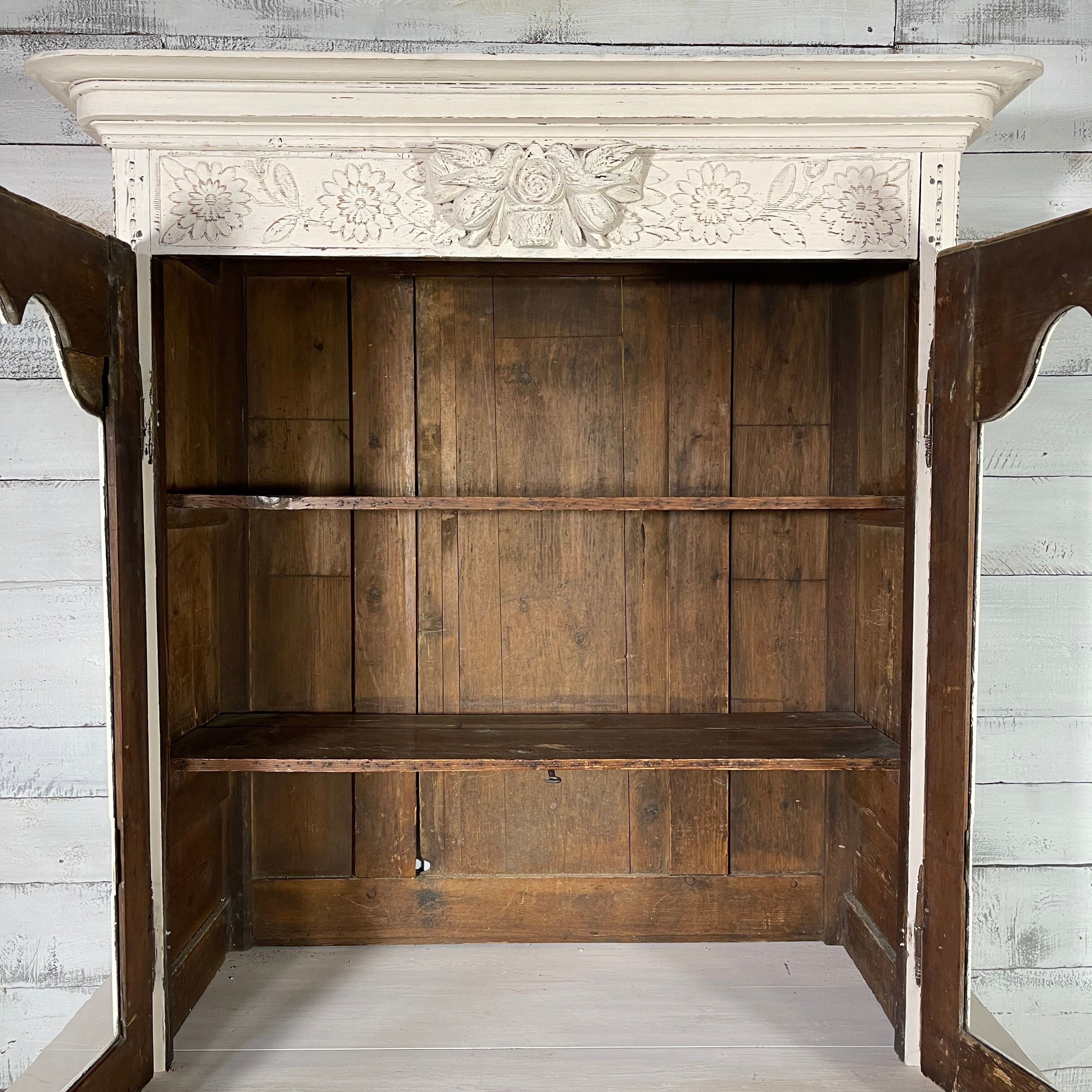 Carved wooden dresser