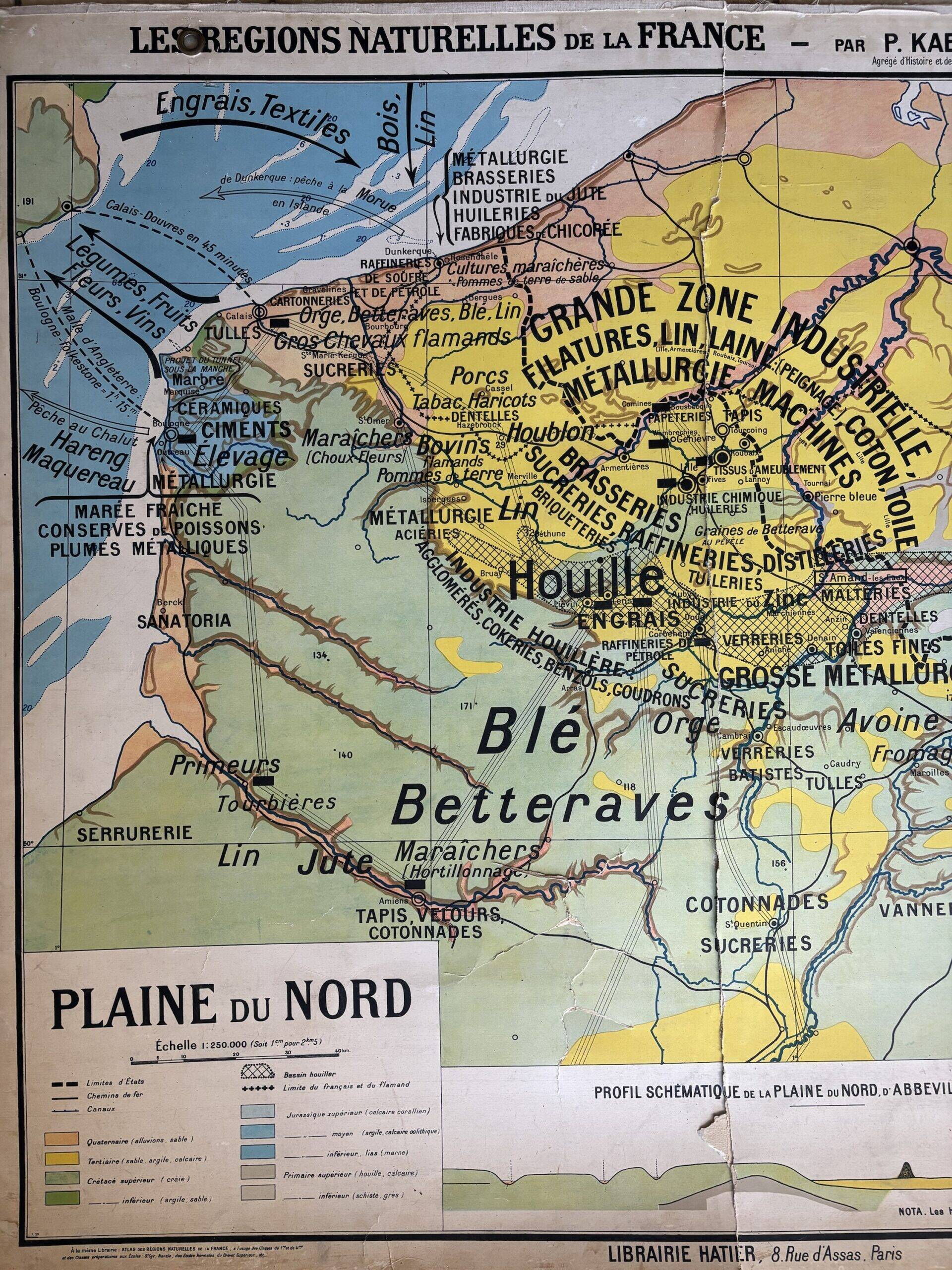 Carte scolaire Hatier - Plaines du Nord