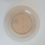 Set of 9 flat plates in smoked glass Arcoroc France 70s vintage