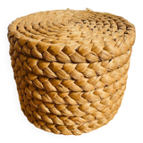 Stool in woven fiber