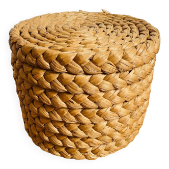 Stool in woven fiber