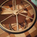 Desserte bar 1960 laiton mica  roulettes