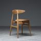 Set of 3 Chairs CH33 Hans Wagner, Carl Hansen & Søn, 1950s, Denmark