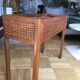 Wooden planter and caning