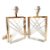 Pair of Lucite and gilded table lamps, Italy 1970.