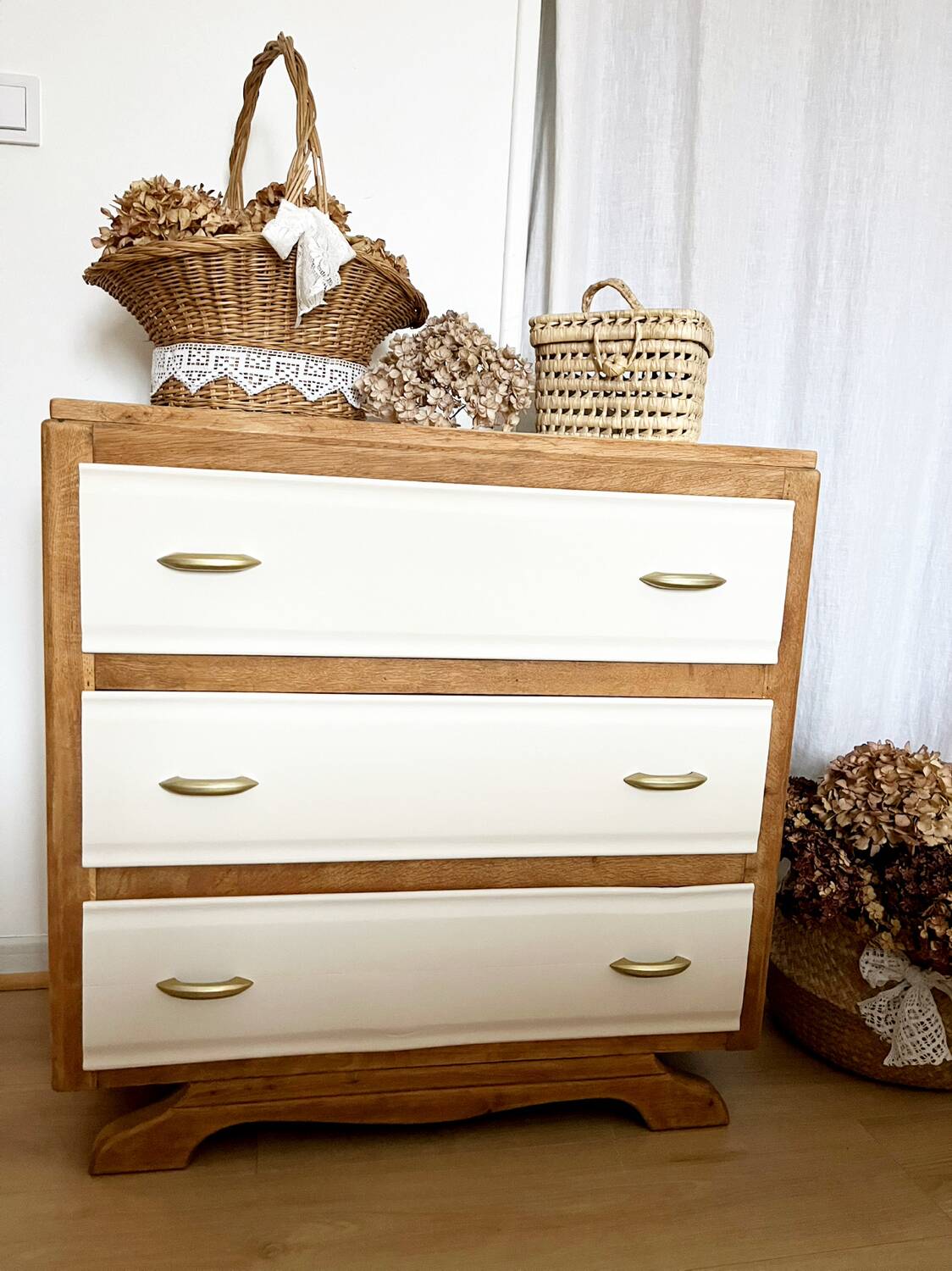 Commode en bois, années 60