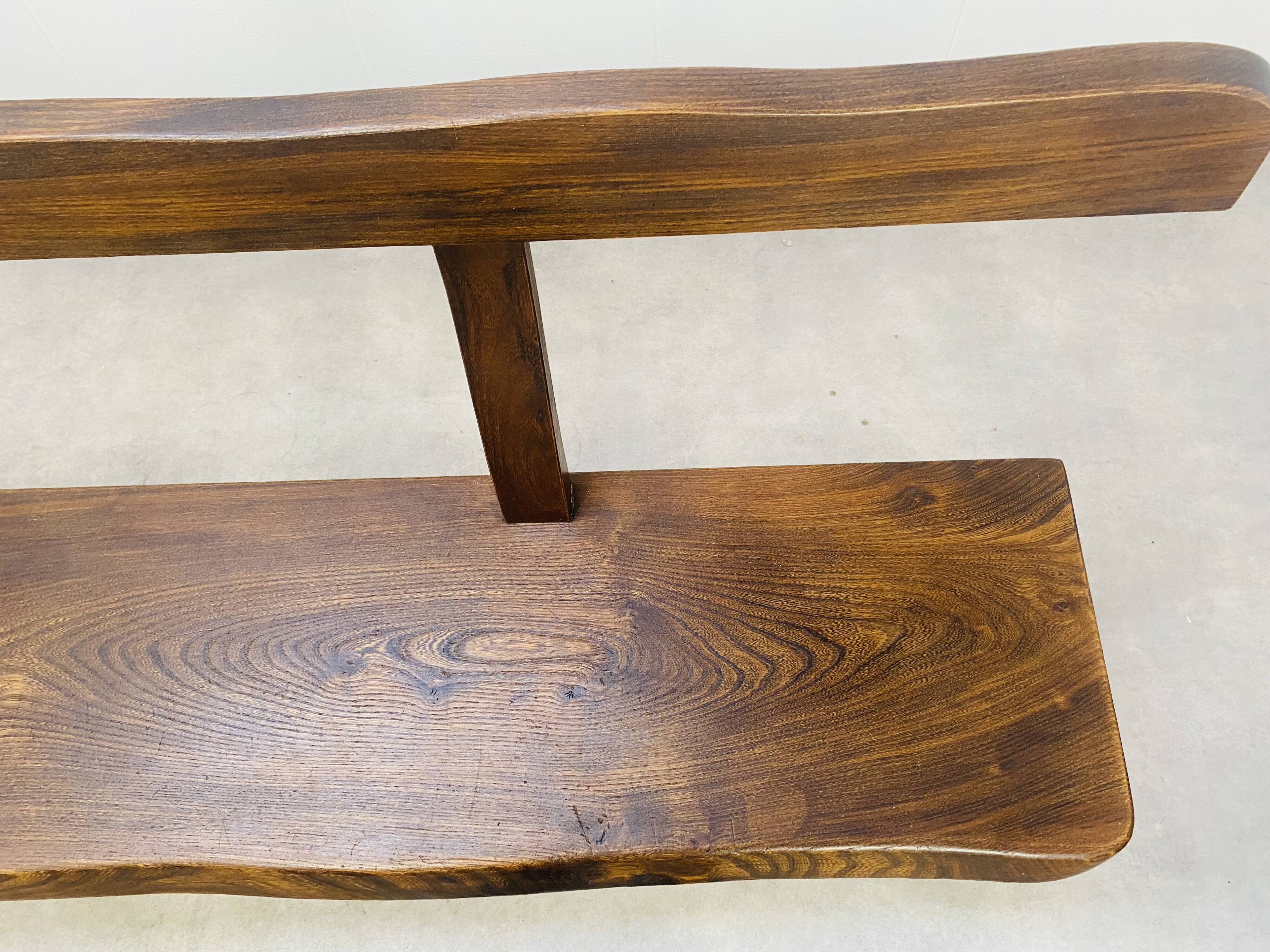 Brutalist elm bench by Aranjou