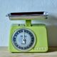 Stube - vintage green kitchen scale in enameled metal - force 10