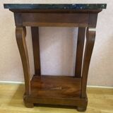 Console Restauration en placage d'acajou