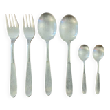 SFAM silver metal serving set for 2