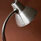 Vintage brushed aluminum desk lamp