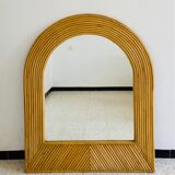Miroir en rotin
