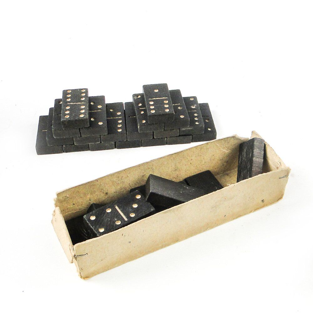Jeu de dominos postmoderne, Pologne, années 1970, ensemble de 28.