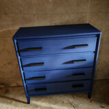 Commode parisienne design bleue