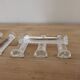 Set of 12 vintage glass knife rests – Original box – Hungary