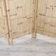 Vintage 3-panel bamboo screen, 1980s