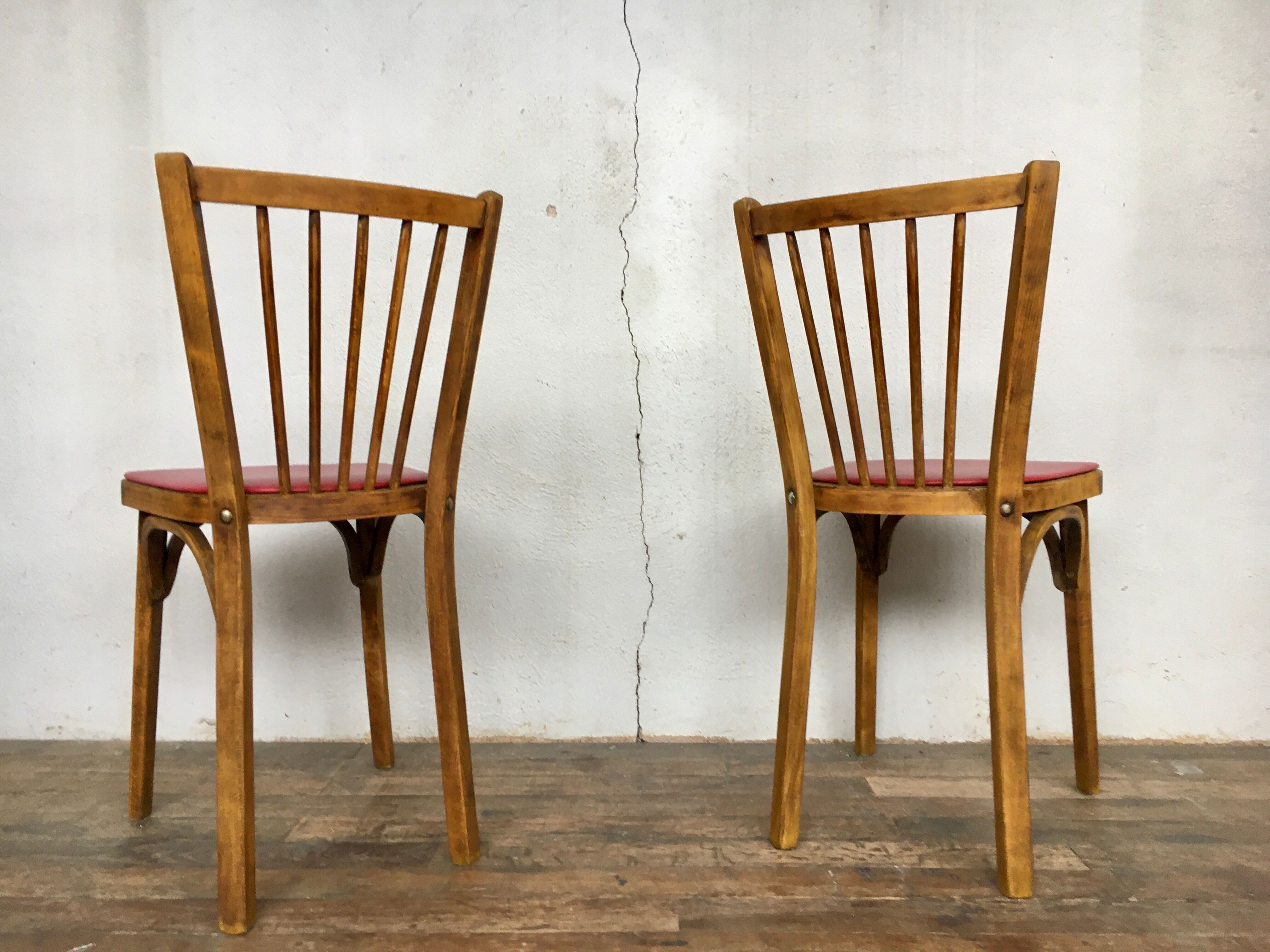 Pair of baumann bistro chairs