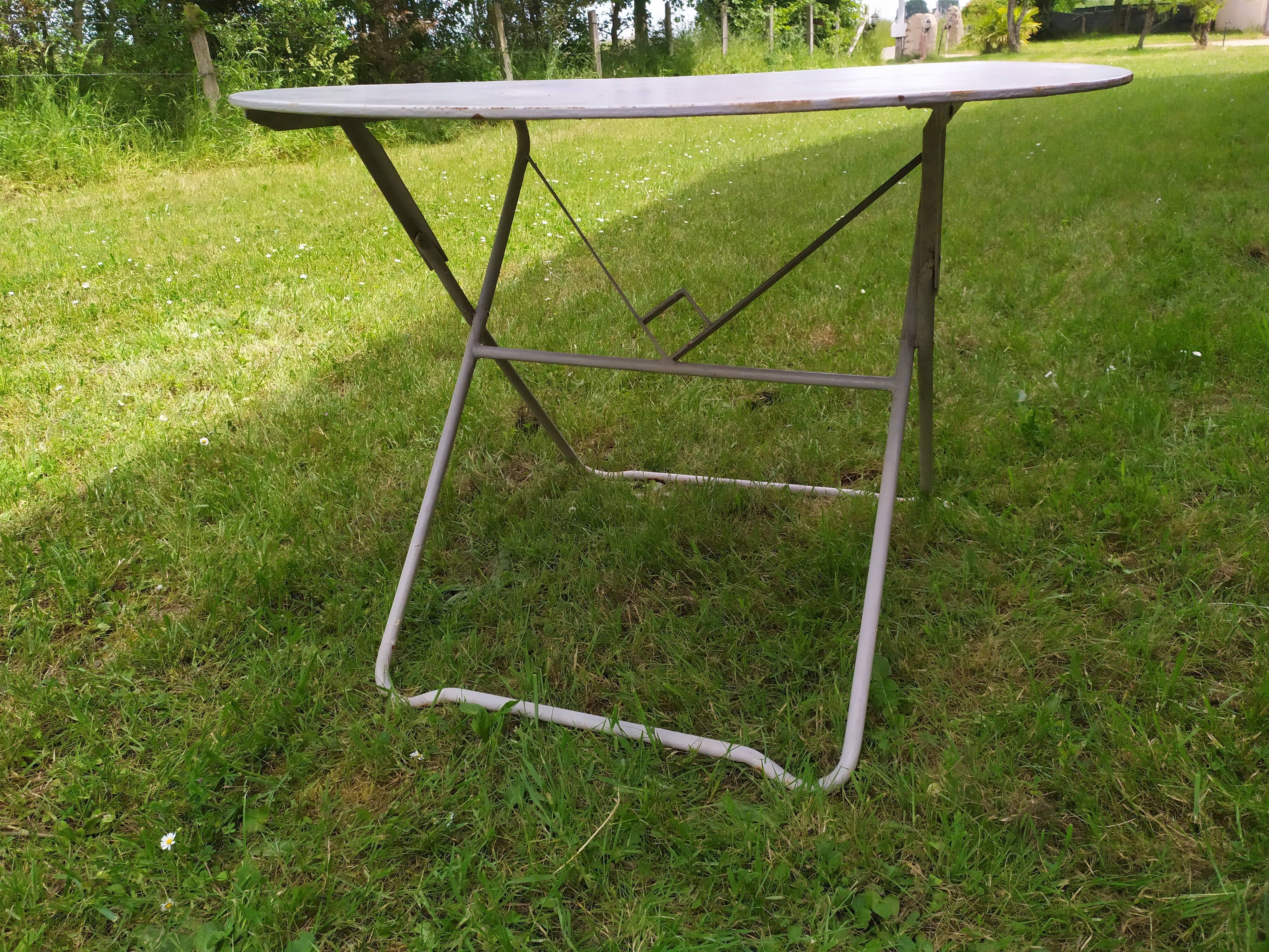 Iron garden table