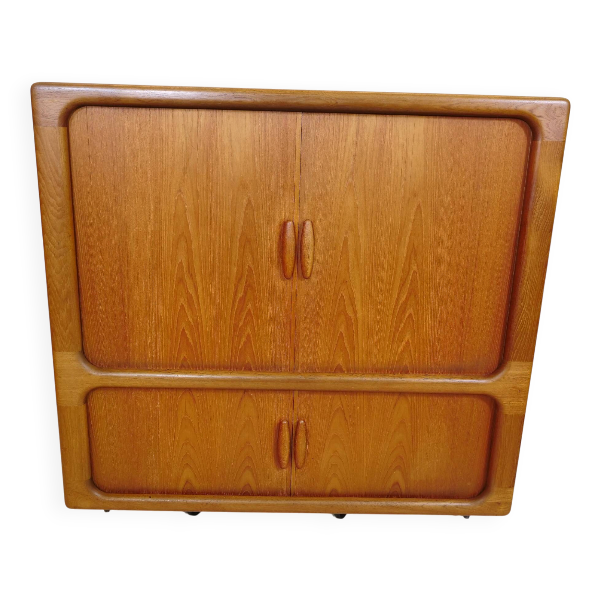 HiFi Highboard with Sliding Doors Sideboard Teak by Dyrlund, 1960s