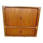 HiFi Highboard with Sliding Doors Sideboard Teak by Dyrlund, 1960s