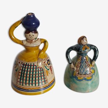 Pair of ceramic bells