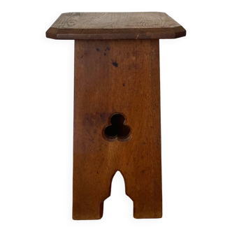 Tabouret ancien en chêne