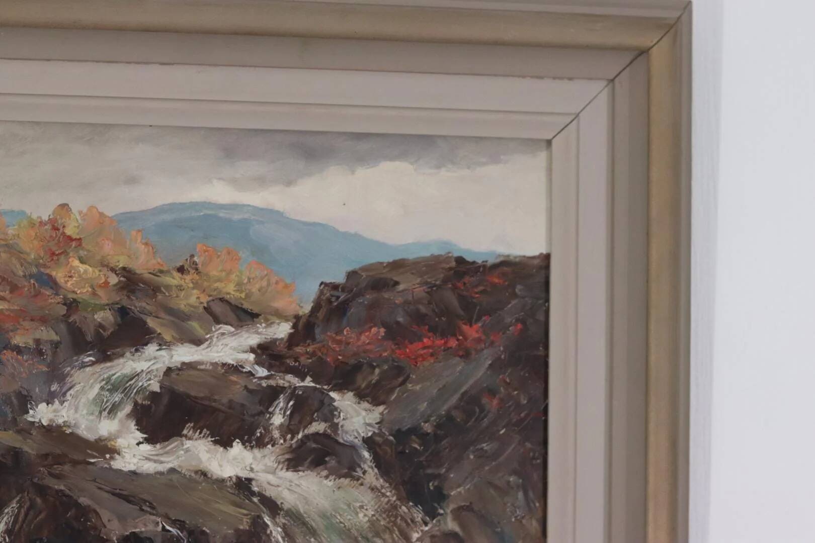 Paysage avec cascade par Åke Ahmlund