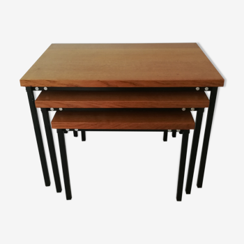 Set of three modernist tables, circa 1960