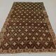 Vintage turkish rug 250x157 cm shabby distressed carpet large