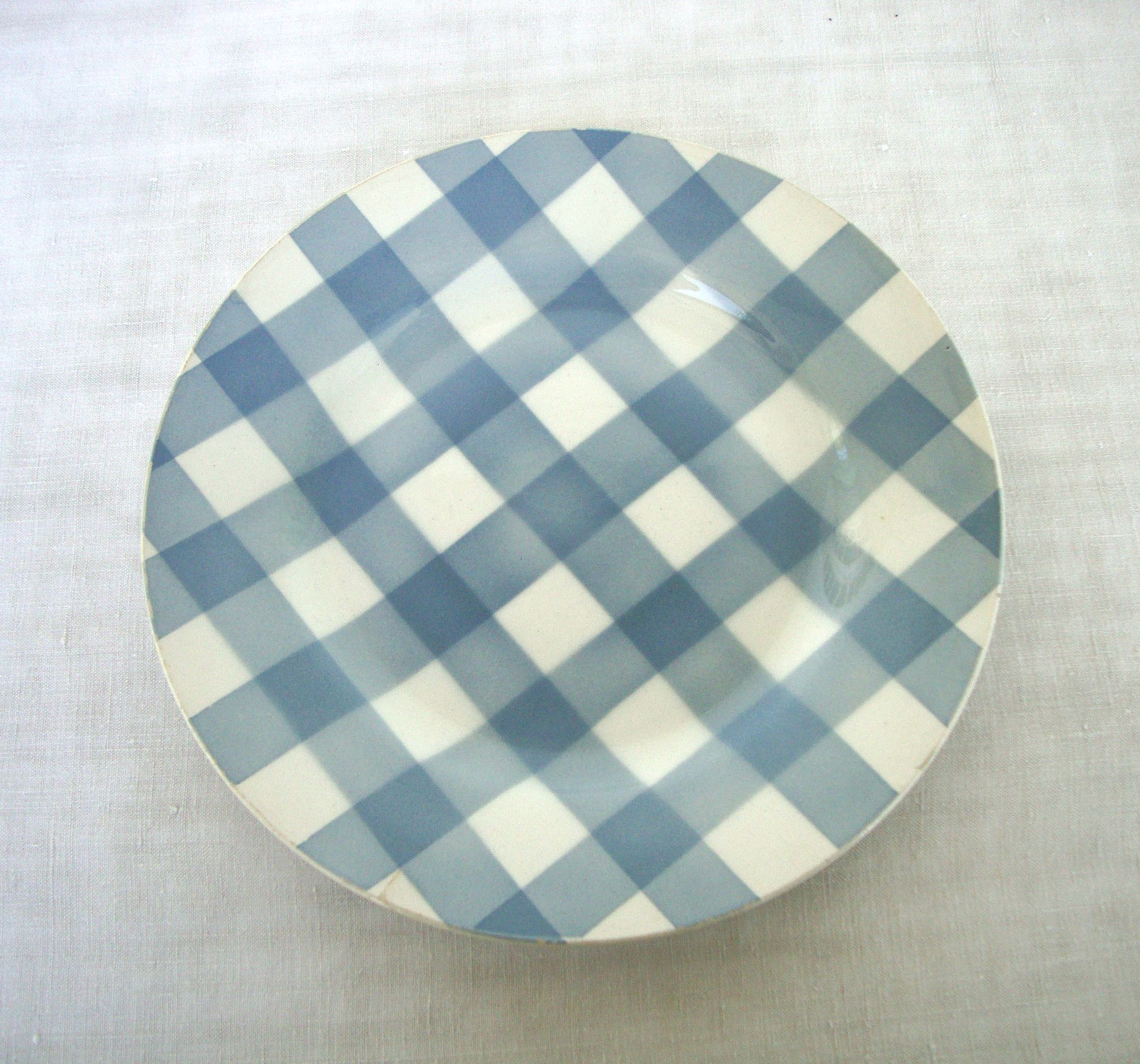 Set of 6 plates Digoin Sarreguemines