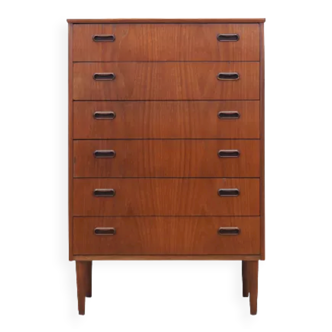 Teak chest of drawers, Danish design, 60s, made in Denmark