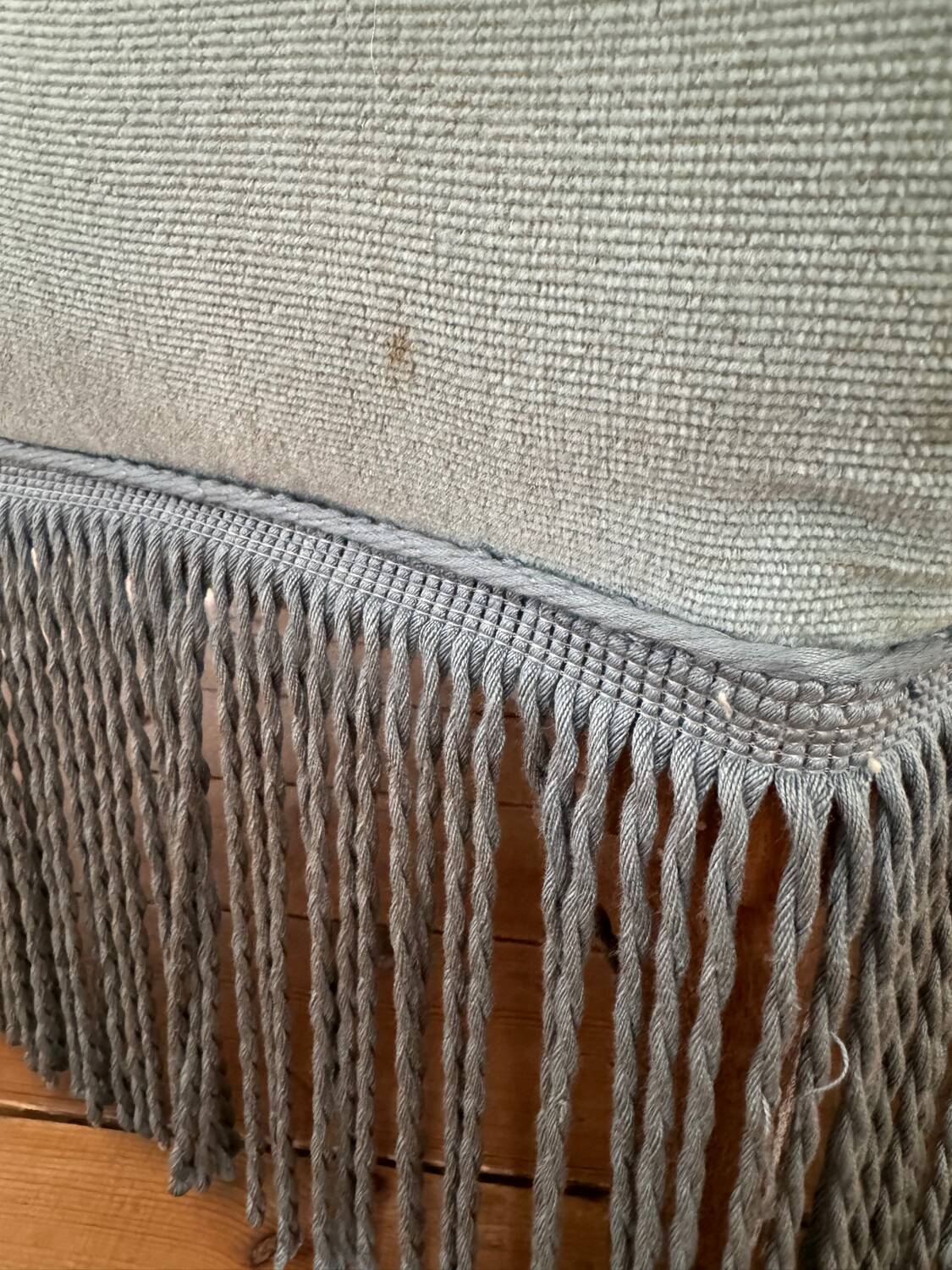 Vintage blue toad armchair