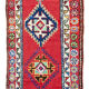 Coureur rouge tissé à la main 87 cm x 395 cm