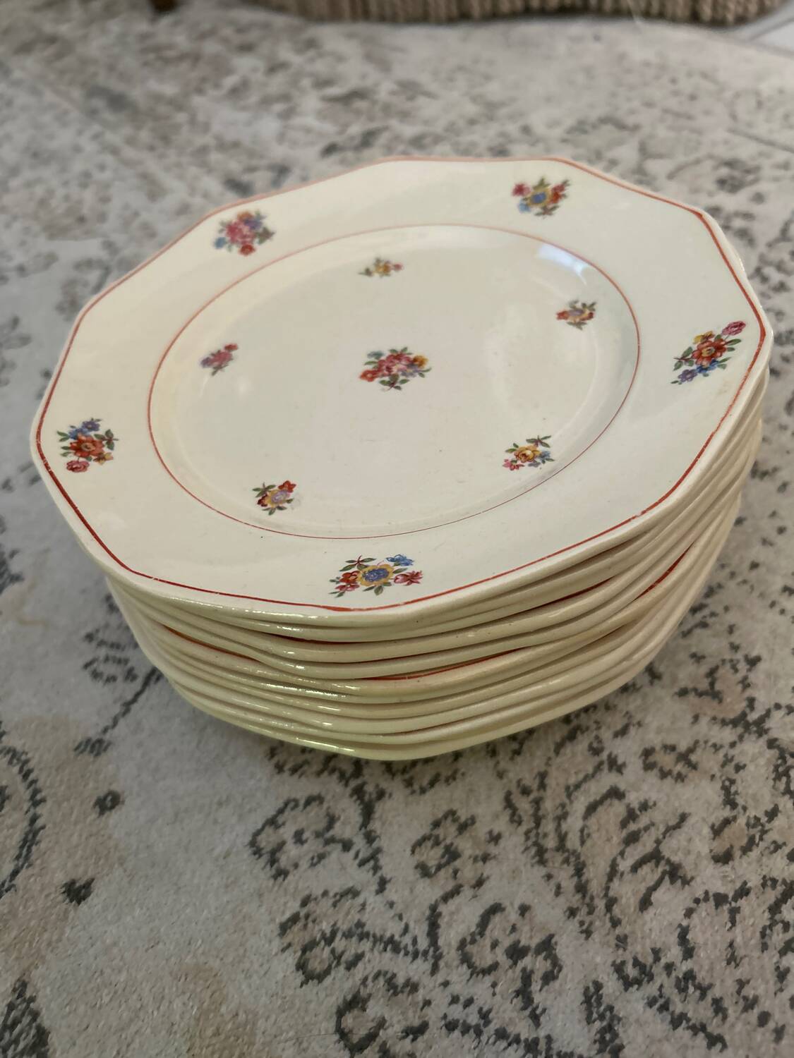 Set of 12 Vintage Dessert Plates