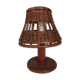 Lampe en rotin vintage