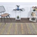 1960s Turkish Runner Handwoven Wool Flatweave Kilim Rug 75x332