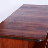 Restored art deco writing desk, Germany, 1930s, revived polish