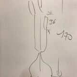 Floor lamp house lunel france 1950