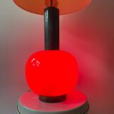 Lampadaire unique en verre de Murano. Design années 60.