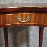 Louis XV style side table, in marquetry.