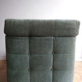 Almond green velvet modular sofa 1970