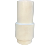 Cylindrical vase 1960 in white ceramic