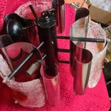 Murano chandelier 1970, Mazzaga chain 55x32x40 chrome and glass