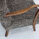 1960s, reupholstered Danish armchair, with stool, genuine sheepskin.