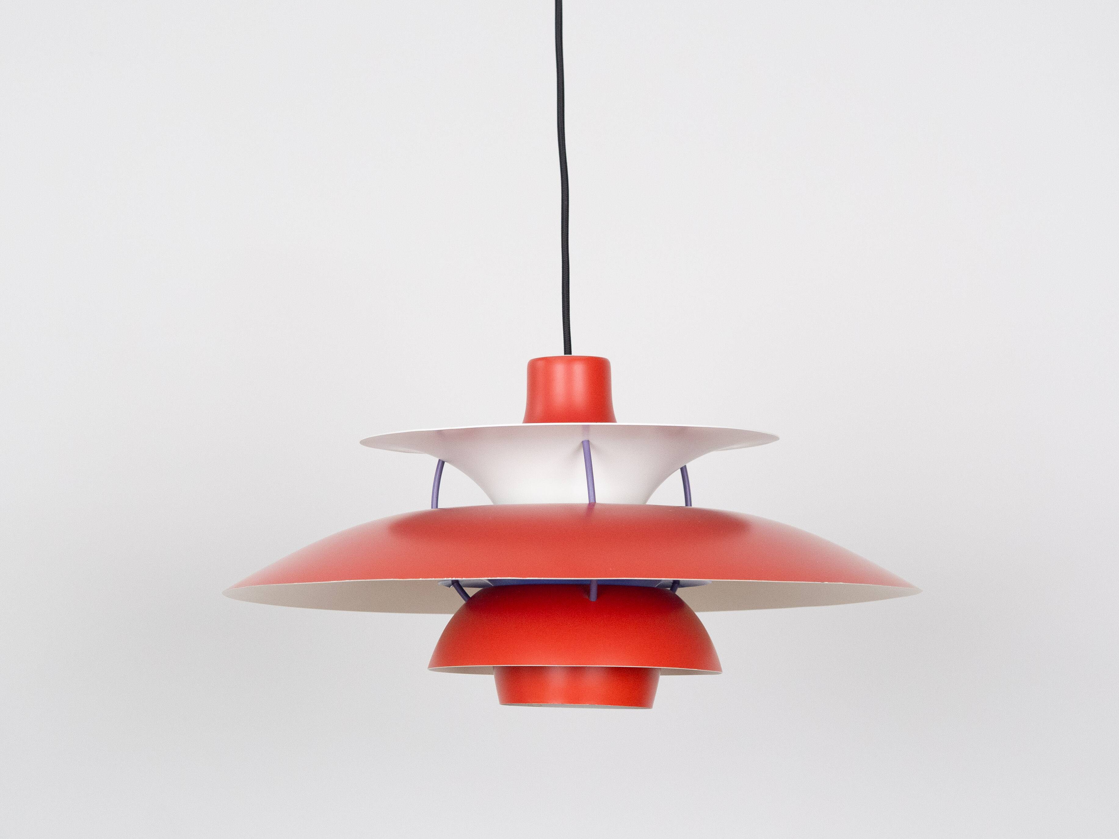 Danish vintage pendant lamp PH 5 proj. Poul Henningsen, Louis Poulsen, 1958